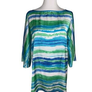 Ralph Lauren Vibrant Blue and Green Tunic